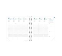 Quo Vadis - Recharge Agenda - Spiralé - 2026 - Time & Life Medium - Semainier Planning - Français - 13 mois de décembre à décembre - 16x16 cm - Papier Clairefontaine blanc - Fabrication française