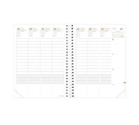 Quo Vadis - Recharge Agenda Spiralé - 2026 - Time & Life Xlarge - Semainier Planning - Français - 13 mois décembre-décembre - 21x27cm - Papier blanc