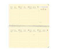 Quo Vadis - Recharge Agenda - Spiralé - 2027 - Planital S Prestige - Semainier Planning - Multilingue - 13 mois de décembre à décembre - 8,8x17 cm