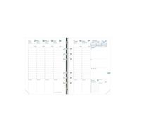 Quo Vadis - Recharge Organiseur - 2025-2026 - Timer 21 Planing - Semainier Planning - Français - 16 mois de septembre à décembre - 15x21 cm - Papier Clairefontaine blanc - Fabrication française