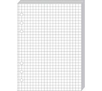 BLOC-NOTES T21 BLANC Recharge - 15x21 cm - Quadrillées Blanc G
