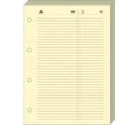 Quo Vadis - Accessoires de TIMER - Recharge FEUILLES TELEPHONE pour TIMER 21 - Papier ivoire Clairefontaine - Format 15x21cm