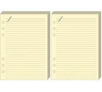 Quo Vadis - Recharge Organiseur - FICHES NOTES T29 Ivoire - 21x29,7 cm - Papier Clairefontaine ivoire - Fabrication française (Lot de 2)