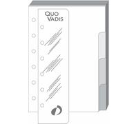 Quo Vadis - Recharge Organiseur - INTERCALAIRE+REGLE T14 - 8x12,5 cm - Fabrication française
