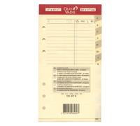 Quo Vadis - Accessoires de TIMER - Recharge REPERTOIRE TEL pour TIMER 17 - Papier ivoire Clairefontaine - Format 10x17cm