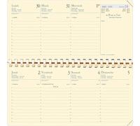 Quo Vadis - Recharge Pour Agenda Planital en Spirale - Mi-Décembre 2025 à Décembre 2026 - Taille : 8.8 x 17 cm