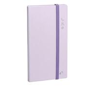 Quo Vadis - Répertoire alphabétique - Pastel - Violet - 8,8x17 cm - Papier Clairefontaine blanc - Fabrication française