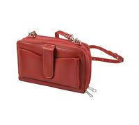 Quo Vadis - Sac - Satiny - Rouge - 20x12,5x5 cm Cuir pleine fleur de vachette - 2 compartiment(s) - Avec bandoulière