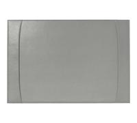 Quo Vadis - Sous-main à bandes latérales - Satiny - Gris - 56x38 cm - Cuir pleine fleur de vachette