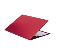 Quo Vadis - Sous-main à rabat - Satiny - Rouge - 56x38 cm - Cuir pleine fleur de vachette