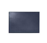 Quo Vadis - Sous-main simple - Satiny - Bleu marine - 56x38 cm - Cuir pleine fleur de vachette