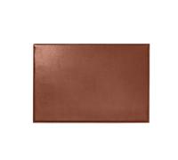 Quo Vadis - Sous-main simple - Satiny - Marron - 56x38 cm - Cuir pleine fleur de vachette