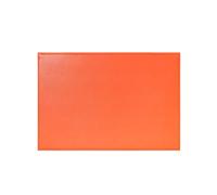 Quo Vadis - Sous-main simple - Satiny - Orange - 56x38 cm - Cuir pleine fleur de vachette