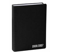 QUO VADIS TEXTAGENDA - 1 Agenda Scolaire Journalier Galaxy Noir - Format 12 x 17 cm - Août 2026 à Juillet 2027
