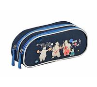 Quo Vadis - Trousse scolaire - Rectangle - Animascot - Multicolore - Toile (polyester) - 2 compartiment(s) - Visuel ours