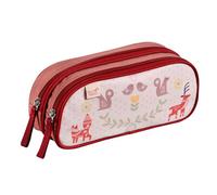 Quo Vadis - Trousse scolaire - Rectangle - Animascot - Multicolore - Toile (polyester) - 2 compartiment(s) - Visuel scandinavia