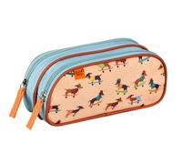 Quo Vadis - Trousse scolaire - Rectangle - Animascot - Multicolore - Toile (polyester) - 2 compartiments