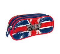 Quo Vadis - Trousse scolaire - Rectangle - Cities - Multicolore - Toile (polyester) - 2 compartiment(s) - Visuel london