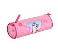 Quo Vadis - Trousse scolaire - Ronde - Chi - Multicolore - 23x8x8 cm - Toile (polyester) - 1 compartiment(s) - Visuel vichy photo