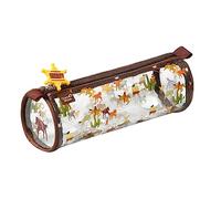 Quo Vadis - Trousse scolaire - Ronde - Louise & Arthur - Multicolore - 23x8x8 cm - Toile (polyester) - 1 compartiment(s) - Visuel cowboy