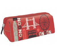 Quo Vadis - Trousse scolaire - Triangle - Cities - Multicolore - 23x8x8 cm - Toile (polyester) - 1 compartiment(s) - Visuel london