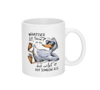 Quoi Que La Vie Te Réserve, Laisse-Le Frapper Quelqu'Un D'Autre. Mug À Café Mignonne Tasses À Thé Avec Anse Tasse À Café Pour Travail Maison Bureau 330Ml