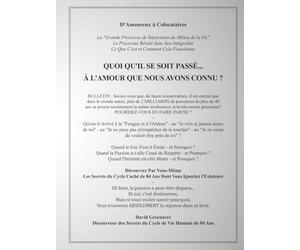 QUOI QU'IL SE SOIT PASSÉ... À L'AMOUR QUE NOUS AVONS CONNU?