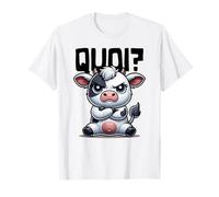Quoi Tee Shirt Vache Femme Fille Garçon idée Humour Vache T-Shirt
