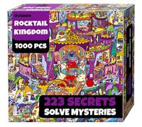 Quokka 1000 Piece Puzzle for Adults - 223 Hidden Secrets, Engaging Audio Story, Snap-Tight Thick Pieces - Collect All Four Adult Puzzles in Series to Build One Epic Mystery Realm (Rocktail Kingdom)