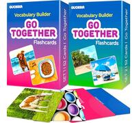 QUOKKA 104 cartes flash de vocabulaire vont de pair avec des images réalistes pour la maternelle et la maternelle - Parfait pour les enseignants, les parents et les activités de développement de la