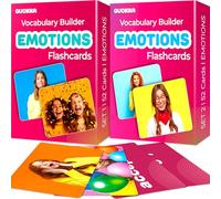 Quokka 104 Flash Cards for Kids and Adults - Real-Life Large Preschool Flash Cards for Speech Therapy, ABA Therapy, ESL Teaching, Early Childhood Education, Emotions Vocabulary Building Cards