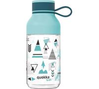 Quokka, 430 ml gourde Ice Kids avec motif indien et sangle, bleu