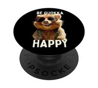 Quokka Be Quokka Happy Heureux Sourire avec Quokkas PopSockets PopGrip Adhésif