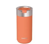 Quokka Boost Gobelet Papaya Orange 400 ml - Infuseur à thé intégré - Isolation à double paroi - Acier inoxydable réutilisable - Boissons chaudes et froides