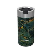 Quokka Boost Greenstone Gobelet 400 ml - Infuseur à thé intégré - Isolation à double paroi - Acier inoxydable réutilisable - Boissons chaudes et froides