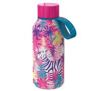 Quokka Bouteille Isotherme 330ml Modèle Solid Kids avec Sangle et Motif Zèbre