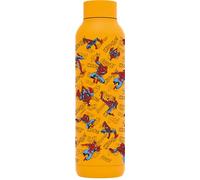 QUOKKA Bouteille isotherme en acier inoxydable SOLID AMBRE YELLOW 630 ml SPIDER-MAN Retro Comic
