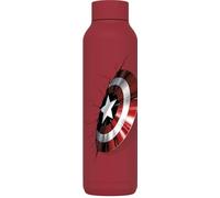 Quokka Bouteille isotherme en acier inoxydable Solid FireBrick Red 630 ml Captain America