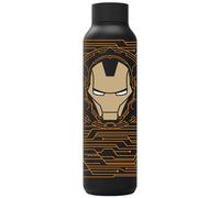 Quokka Bouteille isotherme en acier inoxydable Solid Jet Black 630 ml Iron Man