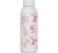 Quokka Bouteille isotherme en acier inoxydable Solid White 510 ml Minnie Sketch