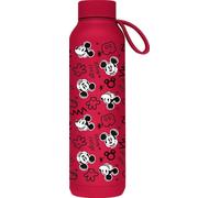 Quokka Bouteille isotherme en acier inoxydable solide avec crochet Cherry Red 630 ml Mickey Pop