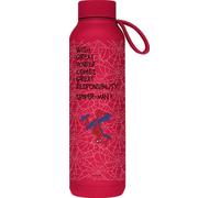 QUOKKA Bouteille isotherme en acier inoxydable solide avec suspension Cherry Red 630 ml SPIDER-MAN GREAT POWER