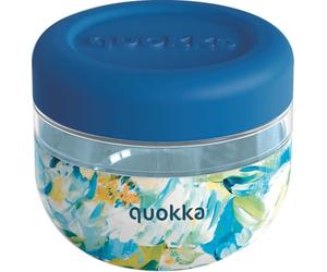 Quokka BUBBLE BLUE PEONIES | CONTENANT ALIMENTAIRE EN MS AVEC COUVERCLE EN SILICONE 500 ML