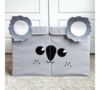 QUOKKA Coffre de Rangement Jouet Enfant - 63x41x33 cm Bac de Rangement Enfant - Koala Coffre a Jouet - Pliable - Poignées - Couvercles Rabattables