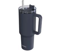 Quokka Gobelet Isotherme 1200 ml avec Paille et Poignée Ergonomique Graphite