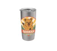 Quokka Happy Cute Animal australien Gobelet isotherme en acier inoxydable double paroi
