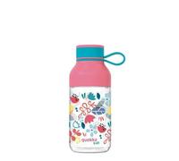 Quokka Ice Kids avec sangle - Bouteille d'eau en tritan de 430 ml avec sangle (Flowers)