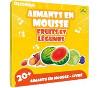 QUOKKA Jeu magnétique pour enfants de 2 à 3 ans - Puzzle magnétique de 20 pièces et plus sur le thème des fruits - Activité pour tout-petits en avion - Jouets éducatifs pour les déplacements - Jeux de