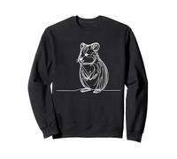 Quokka Line Art Australian Marsupial Wildlife Dessin Sweatshirt
