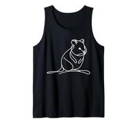 Quokka Line Art Minimalist Wildlife Dessin Animal Débardeur